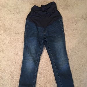 Madewell over the belly maternity skinny jeans